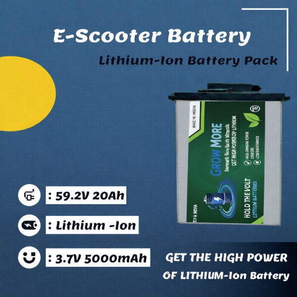 E scooter battery lithium battery pack 59.2v 20ah (1)