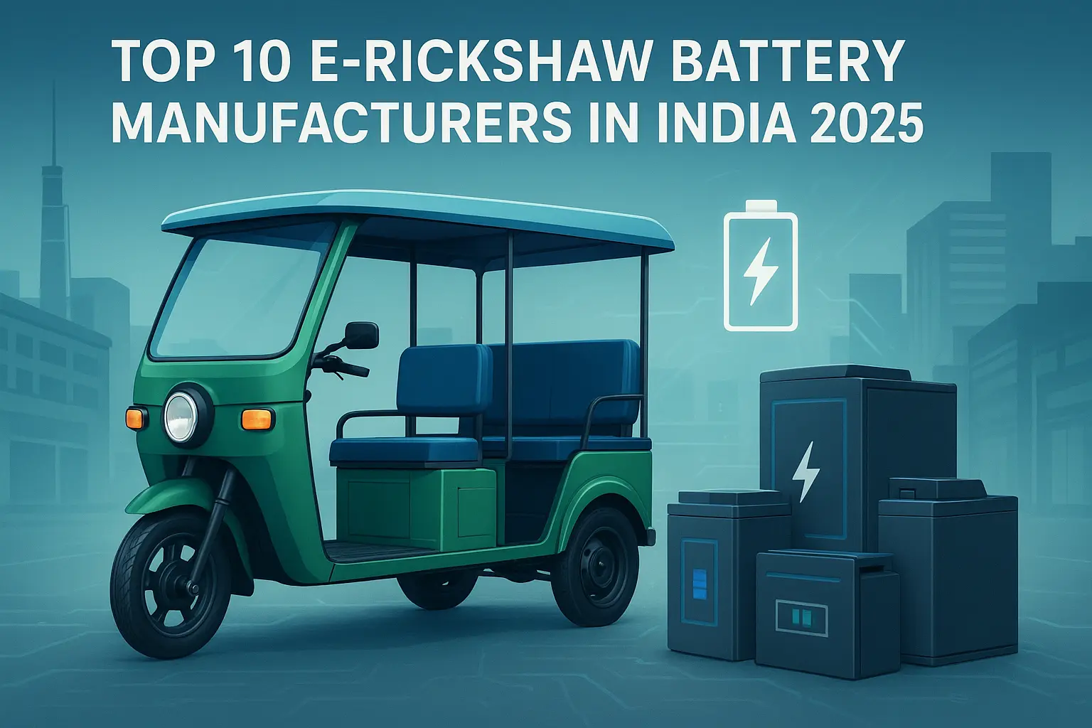 Top 10 E-Rickshaw Battery Manufacturers